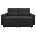 Ver imagem 5 de Sofá Retrátil Polo 1,80m Confortavel para Sala Suede Herrero Cor:preto