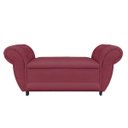 Ver imagem 2 de Sofá Retrô com Baú Grécia 1,95M Namoradeira Calçadeira Suede Rosê D'Rossi