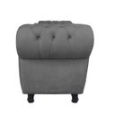 Ver imagem 4 de Sofá Retrô com Baú Grécia 1,95M Namoradeira Calçadeira Suede Grafite D'Rossi