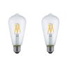 2 Lâmpada Filamento LED ST64 4W 2400K Branco Quente Alu98 - 1