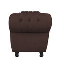 Ver imagem 4 de Sofá Retrô com Baú Grécia 1,95M Namoradeira Calçadeira Suede Marrom D'Rossi