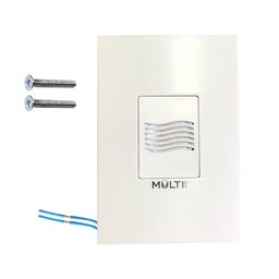 Campainha Grilo Cigarra Residencial Comercial Slim com Fio Embutir 4X2 Bivolt - 1