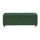 Ver imagem 4 de Recamier Bau Madri 1,60m Veludo Verde - Inova Decorações