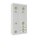 Ver imagem 2 de Guarda Roupas Modulado Solteiro com Espelho 120cm 2 Portas de Correr 100% MDF Royal