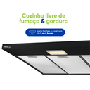 Ver imagem 3 de Depurador de Ar Exaustor 90 Cm Parede para Cozinha 127v 3 Velocidades Philco