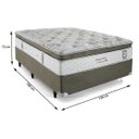 Ver imagem 3 de Cama Box Casal Herval Imperatore Eco Bamboo, Molas Ensacadas, 73x138x188cm
