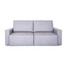 Sofá Herval Adapt, 3 Lugares Retrátil, Veludo Cinza - 4