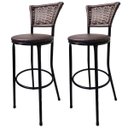 Ver imagem 1 de Kit 2 Banquetas Bistrô Hawaii Café Assento Marrom