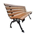 Ver imagem 2 de Banco de Jardim ou Praça Estilo Tamanduá de Madeira Maciça - 1,5M 3 Lugares