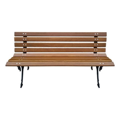 Banco de Jardim ou Praça Estilo Tamanduá de Madeira Maciça - 1,5M 3 Lugares