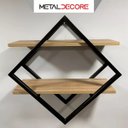 Ver imagem 2 de Prateleira Industrial Suspensa Design Moderno e Inovador para Sala Quarto Cozinha