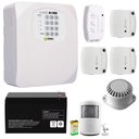Ver imagem 1 de Kit Alarme Residencial Comercial Al4 Max 4 Sensores sem Fio Bateria 12V 7Ah Sirene Controle Ipec
