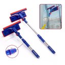 Ver imagem 7 de Limpa Vidros Rodo Extensivel Mop Duplo Telescopico Esfregao Lava Seca Rodinho para Janela Sacada Lim