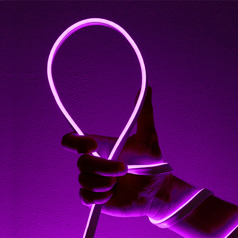 Fita de Led Neon Taschibra 8w/m Ip65 220v Cores | Valor do Metro Violeta