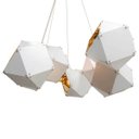 Ver imagem 5 de Pendente Starlux Branco e Ouro para 8 Lâmpadas E14 St1846