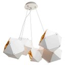 Ver imagem 4 de Pendente Starlux Branco e Ouro para 8 Lâmpadas E14 St1846