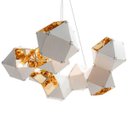 Ver imagem 7 de Pendente Starlux Branco e Ouro para 8 Lâmpadas E14 St1846