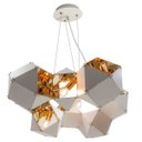 Ver imagem 3 de Pendente Starlux Branco e Ouro para 8 Lâmpadas E14 St1846