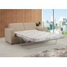 Sofá-Cama Herval Elastic, 3 Lugares, com Colchão de Casal, Linho Bege - 5