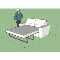 Sofá-Cama Herval Piece, com Colchão de Casal, 3 Lugares, Camurça Animale Marrom - 2 Sofá-Cama Herval Piece, com Colchão de Casal, 3 Lugares, Camurça Animale Marrom - 2