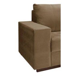 Sofá-Cama Herval Piece, com Colchão de Casal, 3 Lugares, Camurça Animale Marrom - 4 Sofá-Cama Herval Piece, com Colchão de Casal, 3 Lugares, Camurça Animale Marrom - 4