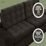 Sofá 4 Lugares Net Confort Assento Retrátil e Reclinável Chocolate 2,20M (L) - 3
