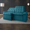 Sofá 4 Lugares Net Confort Assento Retrátil e Reclinável Turquesa 2,20M (L) - 2