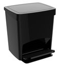 Ver imagem 1 de Lixeira Smart Crippa com Pedal Resistente 15 Litros Preta