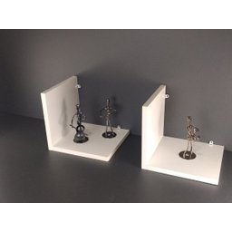 Prateleira L Decorativa Branca Em Mdf 20x20 Cm Kit 2 Peças - 4