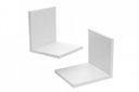 Ver imagem 1 de Prateleira L Decorativa Branca Em Mdf 20x20 Cm Kit 2 Peças