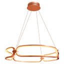 Ver imagem 1 de Lustre Pendente Lumina Led 50w ROSE GOLD Ø60cm Bb007 Bella St1388