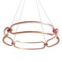 Ver imagem 4 de Lustre Pendente Lumina Led 50w ROSE GOLD Ø60cm Bb007 Bella St1388