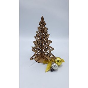 Arvore de Natal em Mdf Decoração de Mesa - 10 Unidades