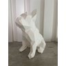 Bulldog Francês low poly impressão 3D Branco - 1