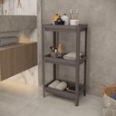Ver imagem 4 de Estante Geo Multiuso Organizador Compacto 3 Prateleiras 76cm - Cinza