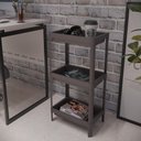 Ver imagem 1 de Estante Geo Multiuso Organizador Compacto 3 Prateleiras 76cm - Cinza