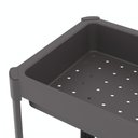 Ver imagem 5 de Estante Geo Multiuso Organizador Compacto 3 Prateleiras 76cm - Cinza