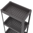 Ver imagem 6 de Estante Geo Multiuso Organizador Compacto 3 Prateleiras 76cm - Cinza