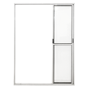 Ver imagem 3 de Porta Sacada de Aluminio Branco 3 Folhas Móveis de Vidro com Trinco 2,10x1,50