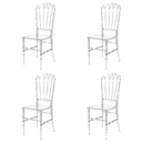 Ver imagem 1 de Kit 4 Cadeiras Royal Policarbonato Sala Cozinha Jantar Restaurante Eventos Festas - Mercado Cadeiras