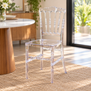 Ver imagem 4 de Kit 4 Cadeiras Royal Transparente em Policarbonato para Sala de Jantar e Eventos