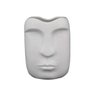 Vaso De Cerâmica Com Formato De Rosto Branco - 1