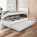 Ver imagem 1 de Cama Baú com Cama Auxiliar Larissa Branco - Framar