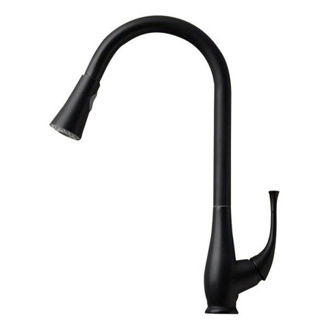 Torneira Gourmet Misturador Black Cozinha Alto Padrão com Ducha Extensível e Monocomando
