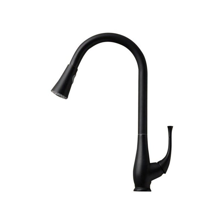 Torneira Gourmet Misturador Black Cozinha Alto Padrão com Ducha Extensível e Monocomando