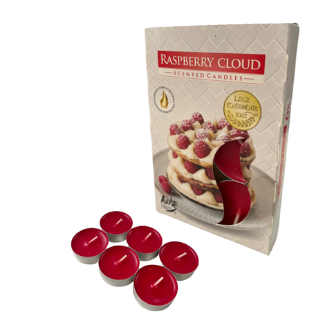 Kit 6 Velas Rechaud Difusor Flutuante Fondue 6 Hrs - Aromas:nuvem de Framboesa