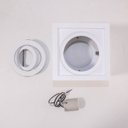 Ver imagem 3 de Plafon Spot Quadrado Premium Branco Sobrepor E27 para Par20 St1576