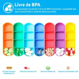 Organizador de Remédios Semanal Com Case - 5
