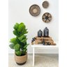 Árvore de Ficus Lyrata Média Verde Planta Artificial Único - 2