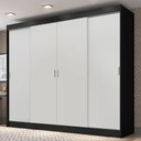 Ver imagem 1 de Guarda-roupa Casal Madesa Austin 4 Portas de Correr 3 Gavetas